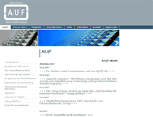 Tablet Screenshot of a-u-f.com